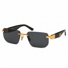 MAYBACH THE VISIONIST I Black Gold Dark Gray Luxury Rimless Sunglasses New