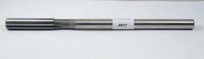 .4917 (12.5mm) X .435 X 2 X 8'' OAL 8 STR FL RH HSS HAND REAMER  (F-3-1-4-11)