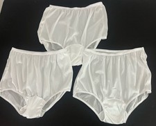 Vintage Carole Women's 8 Panties 100 Nylon Granny Panty Lace Waist 3pr NWOT
