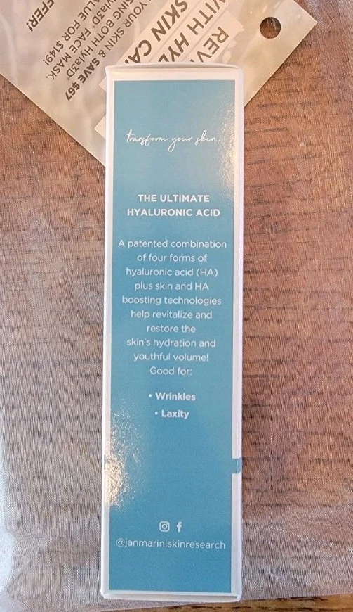 NUEVO SET REGALO 2 PIEZAS SUERO FACIAL JAN MARINI HYLA3D 30 ML + MASCARILLA HYLA3D 28 G Foto 4 de 4