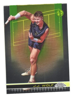 2024 Topps Chrome Tennis Trading Card J.J. Wolf