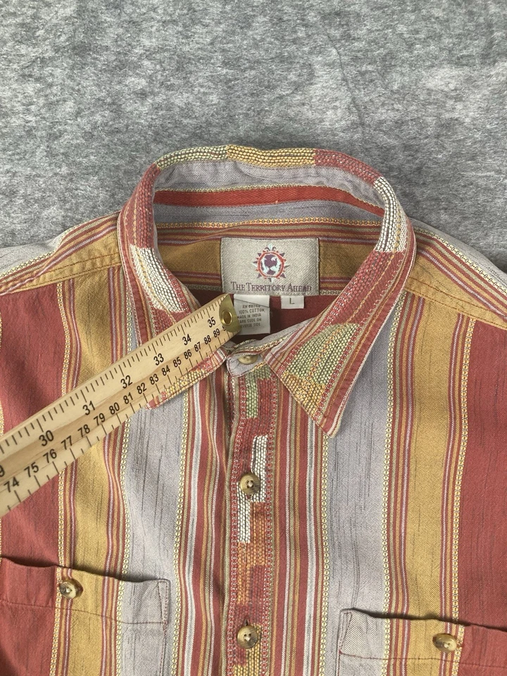 Territory Ahead Shirt Mens L Southwest Print Aztec Long Sleeve - Image 3 of 4