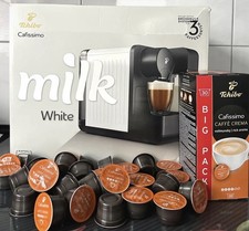Tchibo Cafissimo Milk White - Kaffeemaschine mit Milchaufschäumer