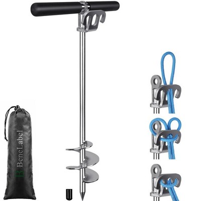 BeneLabel 26'' Sandbar Anchor for Boat Sand Anchor Screw for Shallow