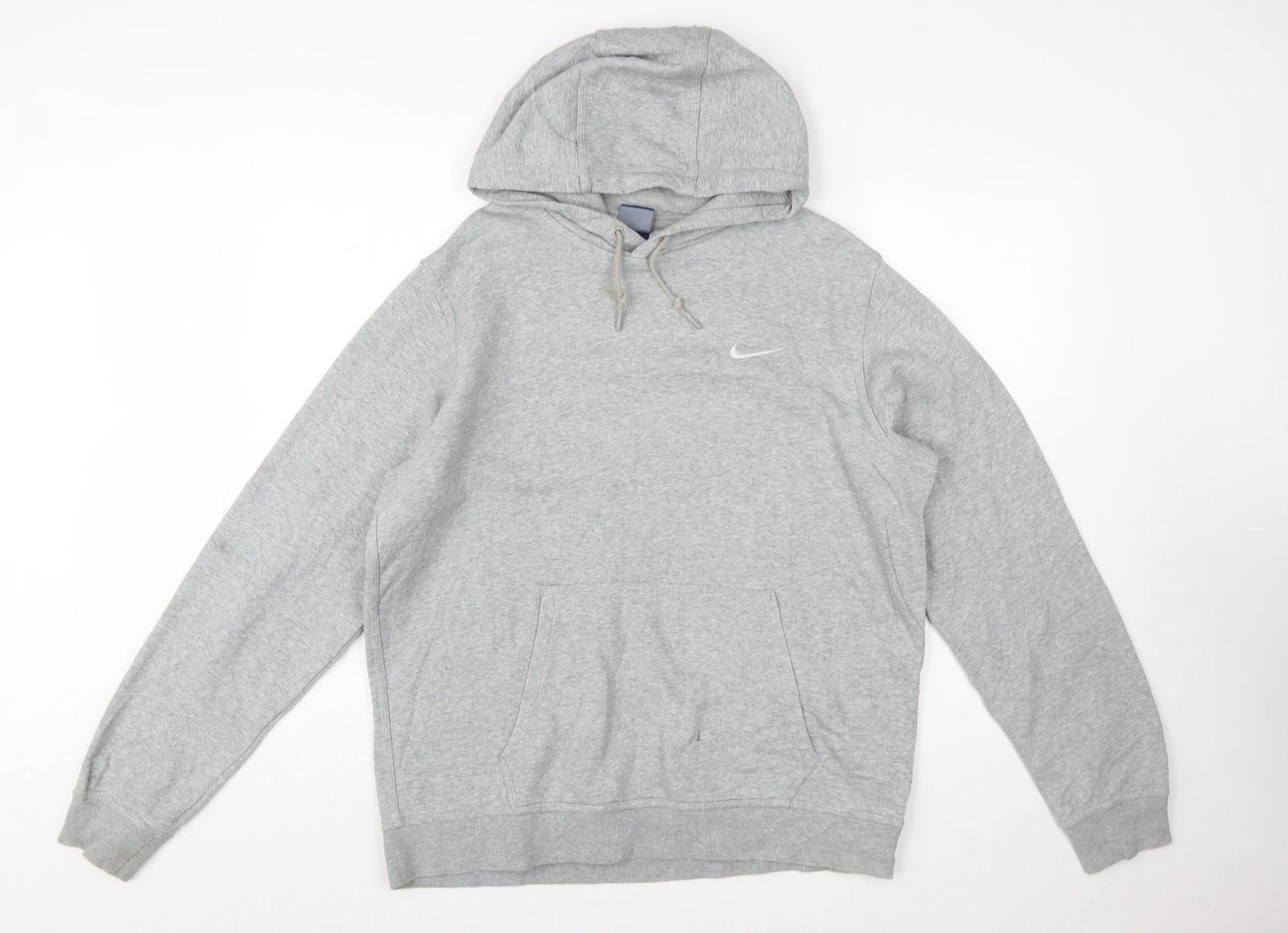Nike Women’s Grey Pullover Hoodie L Cotton Blend Casual