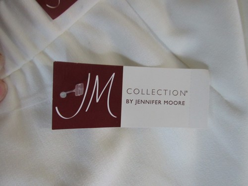 JM Collection essentials dress pants winter white flat front stretch waist zip 1 - Picture 11 of 12
