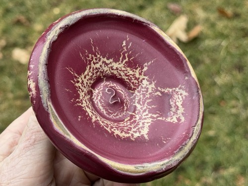 Antique Pierre Adrien Dalpayrat Era Flambé Glazed Art Pottery Vase Or Inkwell - Picture 15 of 21