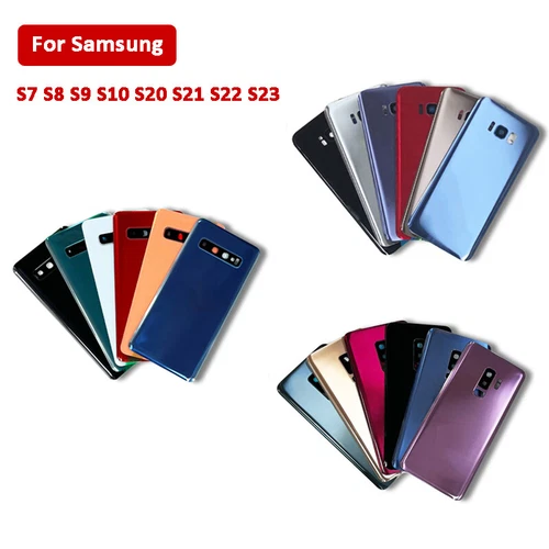 Battery Back Glass Cover For Samsung Galaxy S7 S8 S9 S10 S20 S21 S22 S23 ACUS - Picture 2 of 138