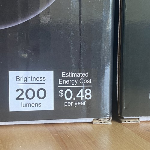 Bulbrite 4W Grand LED Filament Globe Shape 7.87" Diameter 200 lum 2200K-Set of 2 - Picture 4 of 11