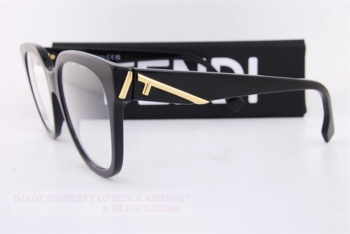 Brand New FENDI Eyeglass Frames FE 50064I 001 Black For Women Size 54mm - Picture 4 of 7