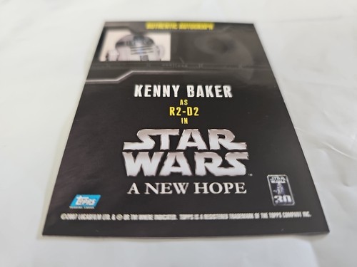 KENNY BAKER as R2-D2 2007 STAR WARS 30 A New Hope Autograph Card - Picture 11 of 14