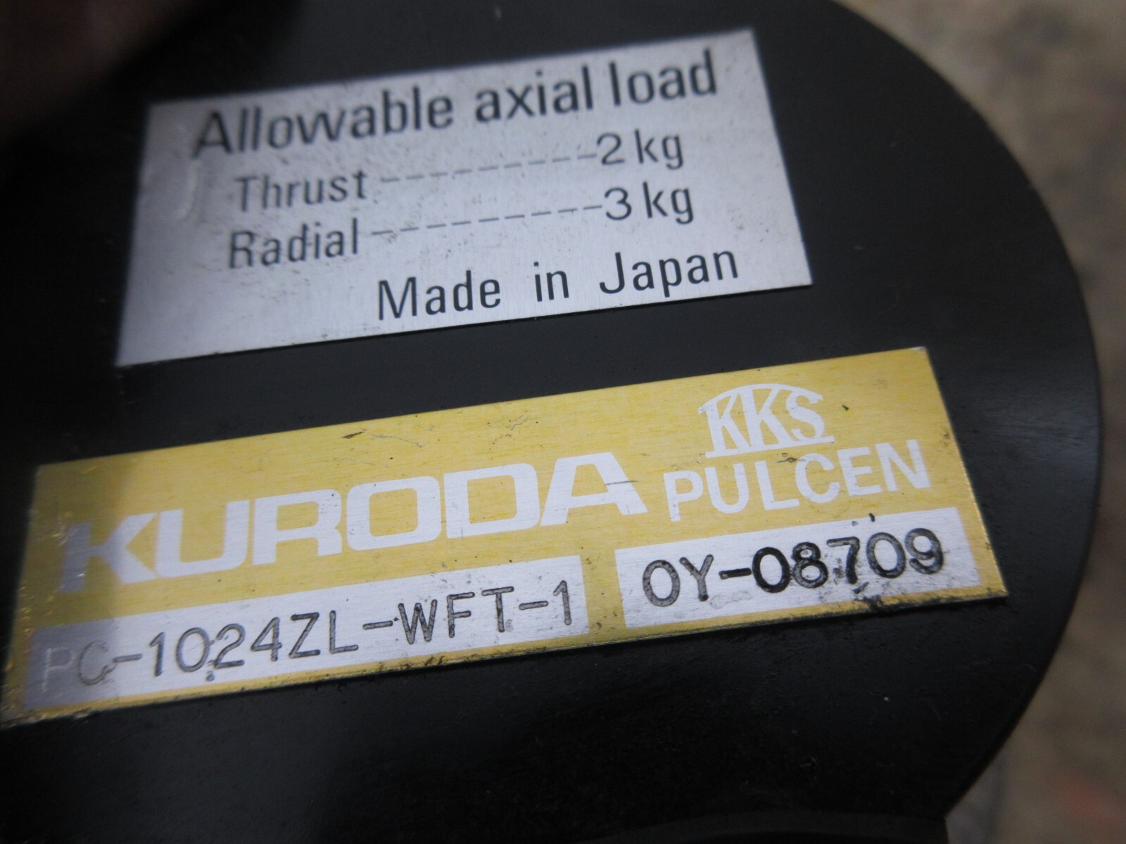 KKS KURODA PULCEN SPINDLE ENCODER PC-1024ZL-WFT-1 OY-08709 | eBay