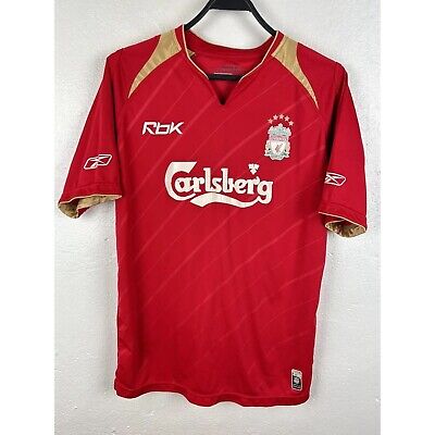 Vintage Reebok Liverpool 2005/06 Eu Home #8 Gerrard Jersey Vintage Reebok Liverpool 2005/06 Eu Home #8 Gerrard Jersey