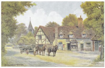 Buckland Nr Reigate von A R Quinton unbenutzt - Lachs 1-60-09-15 (1509)