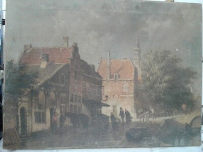 c.1968 DAC NY canvas lithograph 