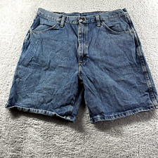 Vintage Wrangler Rustler Jorts Mens 36 Denim Shorts Blue Jeans Y2K Classic