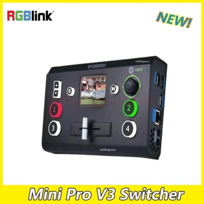 RGBlink Mini Pro V3 Multi Format Video Mixer Switcher 4Channel Camera Production