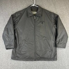 Urban North End Coat Mens Large Black Heavy Duty Fleece Lined