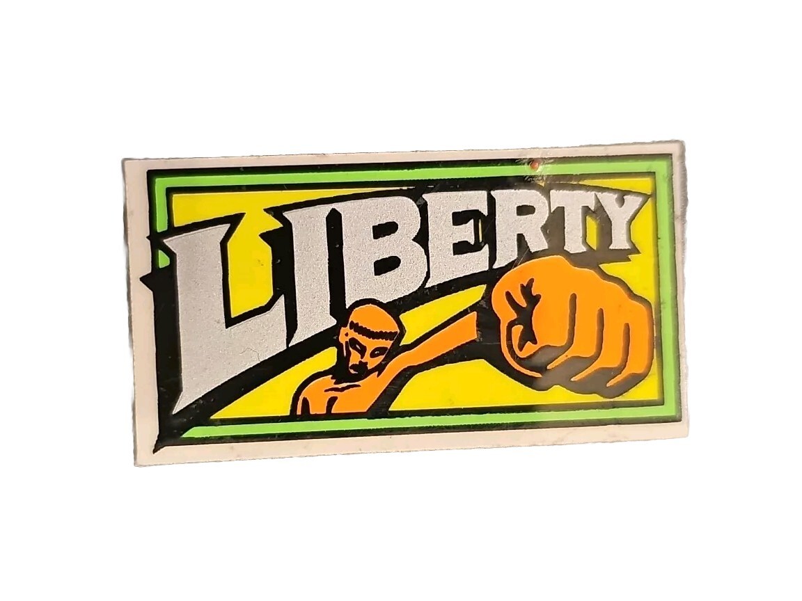 Liberty Skateboard Shop Neon Orange Fist 80's Vintage