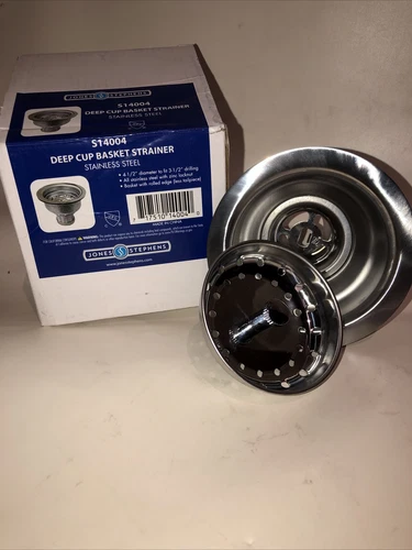JONES STEPHENS S14004 Deep Cup Basket Strainer... Stainless Steel!!!! - Picture 2 of 10