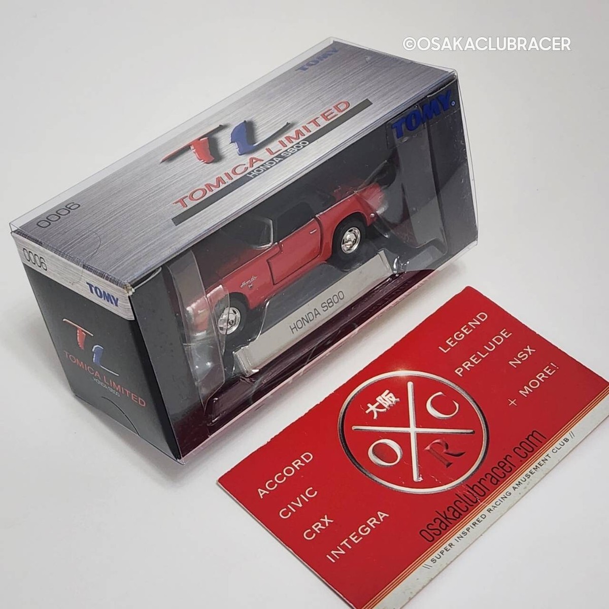Tomica Limited Honda S800 Convertible 0006 Diecast Model Red