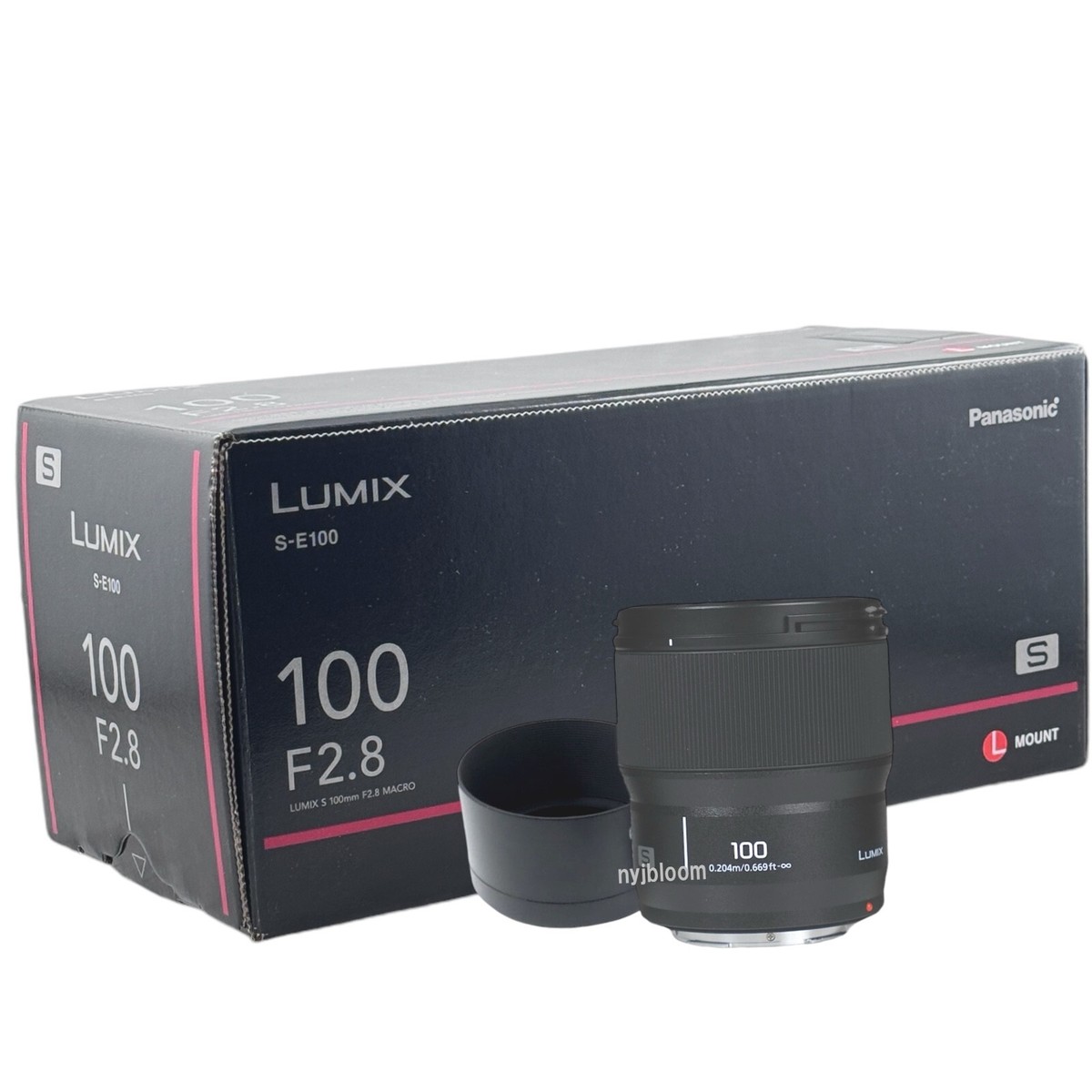 レンズ(単焦点) LUMIX S-E100 100mm F2.8 macro Panasonic LUMIX S Series 100mm F2.8 MACRO L-Mount Lens - S-E100