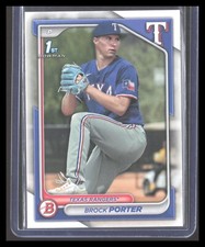 2024 Bowman BROCK PORTER Paper 1st Prospect #BP-36 Texas Rangers ASOB