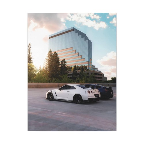 Nissan GTR R35 High Resolution Museum Quality Vertical Canvas Print #010 - Picture 2 of 10