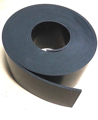 Neoprene Sheet Rubber Solid Strip 1/8" Thk x 4" W x 30 Ft 1-pc Roll 60 Duro - Picture 1 of 6