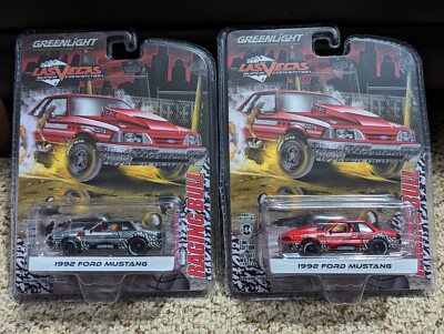 Greenlight 1992 Ford Mustang Drag Car 2024 Vegas Convention Raw CHASE & REG