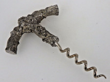 Schwerer Handkorkenzieher figürliche Weintraube Silberplated um 1950/60 (99671)
