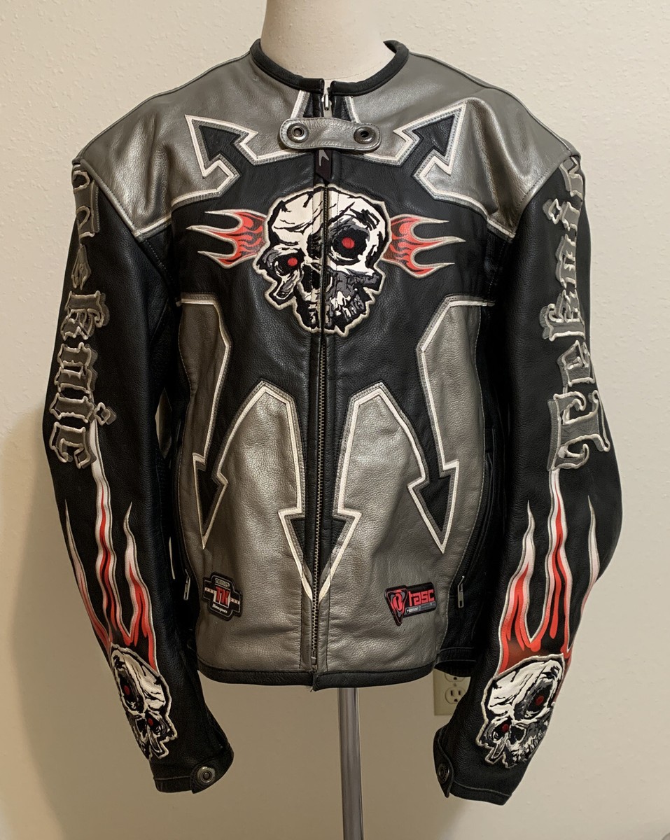 Teknic 2008 Hellion Leather Motorcycle Jacket Sz 44