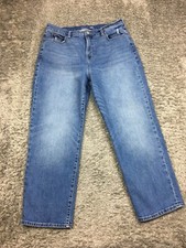 Old Navy Sky Hi Straight Jeans Womens Size 14 Blue Denim Medium Wash