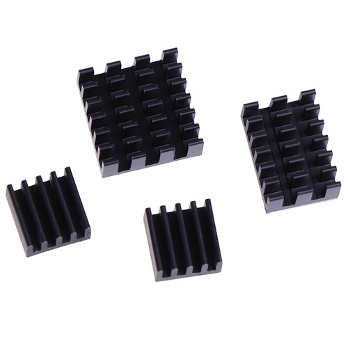 4Pcs For Raspberry Pi 4B Aluminum Heatsink Radiator Cooler Kit for Raspberry JEO - Photo 8/14