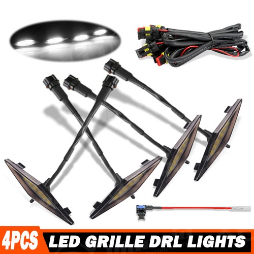 4x Raptor Style Grill LED White Lights Kit For 2014-2021 Toyota 4Runner TRD Pro - Picture 10 of 23