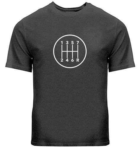 Manual Transmission Gears Shift Pattern 7 Speed Stick T-Shirt Manual Gearbox Car - Picture 5 of 34