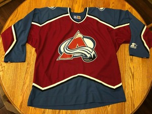 colorado avalanche jersey ebay
