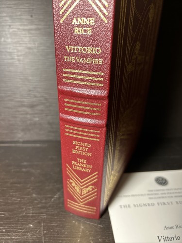 Franklin Library: Signed First Edition - Anne Rice Vittorio The Vampire / KAX - Picture 4 of 16