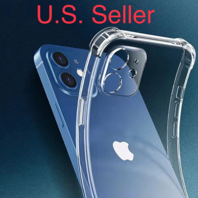 iPhone 14 13 12 11 Pro Max Clear Transparent Case Shockproof Anti-yellowing