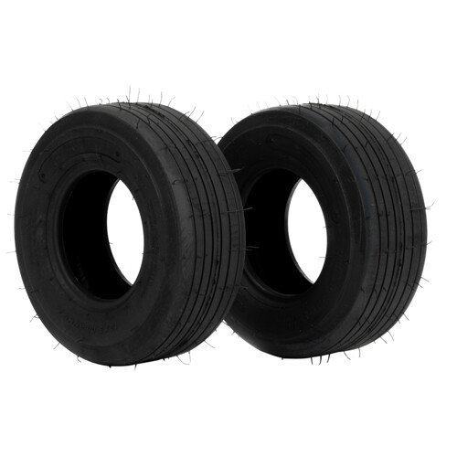 Two 13X5.00-6 13/500-6 Smooth Rib 4 Ply Lawn Mower Garden Tractor Tire