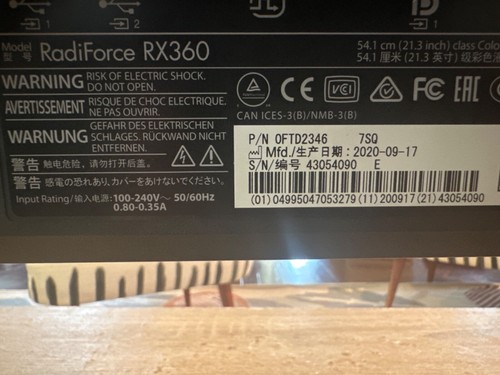 Radiforce Rx360 Two Eizo Radiforce RX360 Radiology Monitors (Sold as a pair) | eBay