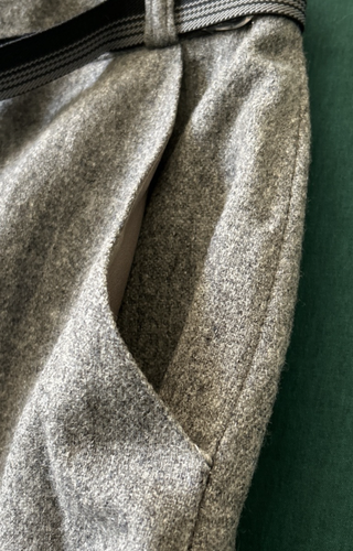 VTG Wool Blend A Line Skirt With Pockets And Belt Women's 9/10 By Panther - Picture 3 of 8