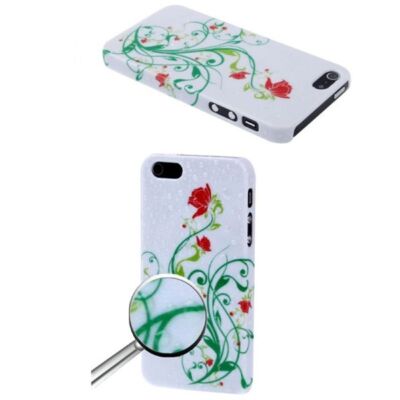 Schutzhülle Case Cover Hülle Apple iPhone 5 & 5s Weiß mit Motiv