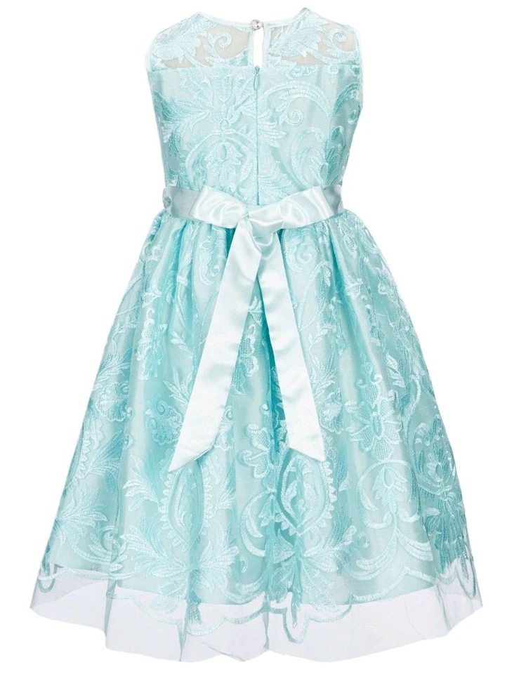 Vestido Jayne Copeland Niña Bordado Ajuste y Acampanado Fantasioso-Talla-6 o 6X Foto 4 de 4