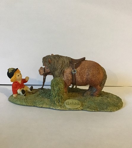 Norman Thelwell Rare Pony & Rider Figurine. ‘Don’t Do That’ 1999.