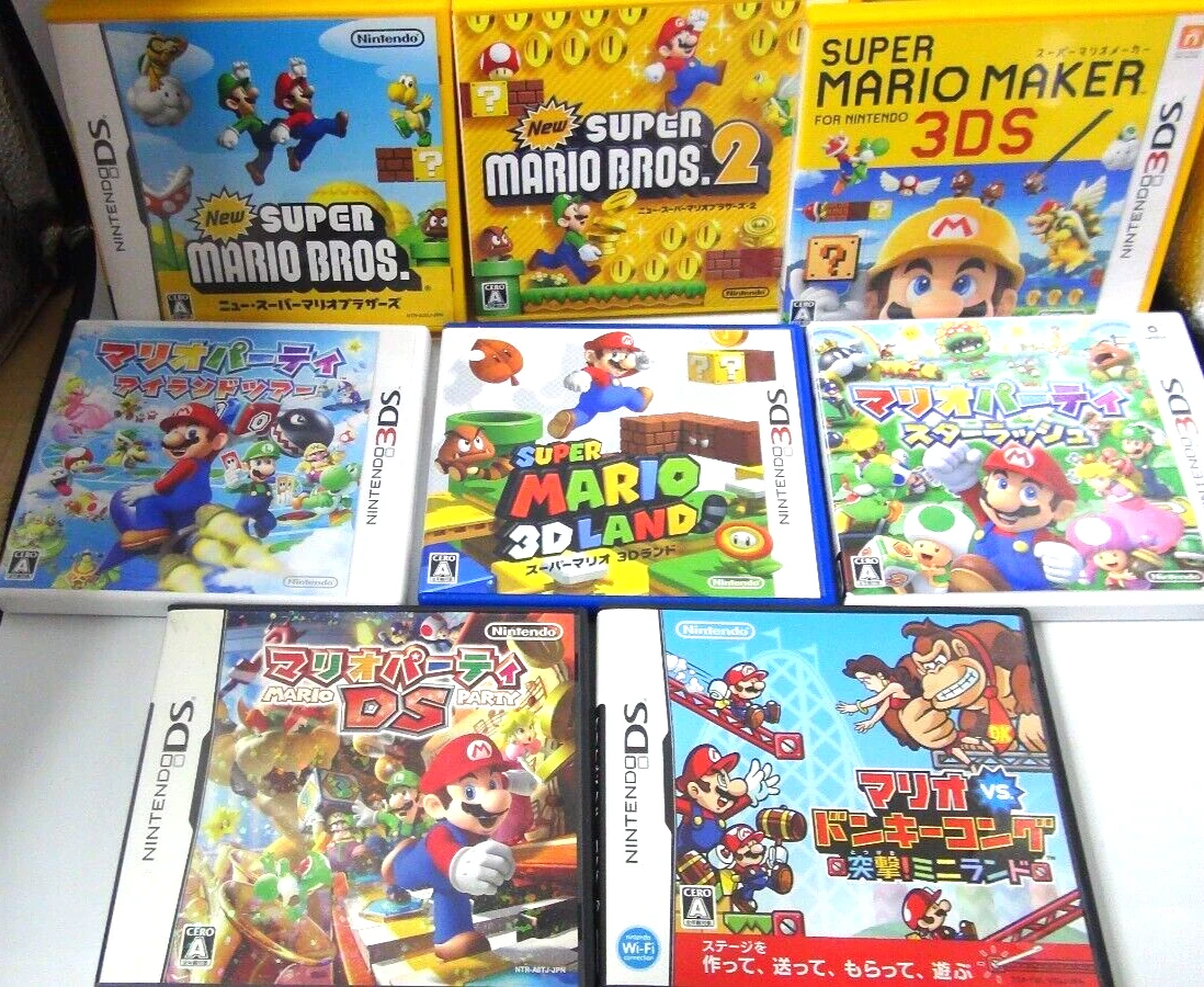 Super Mario game lot of 8 Nintendo DS 3DS Japan eBay