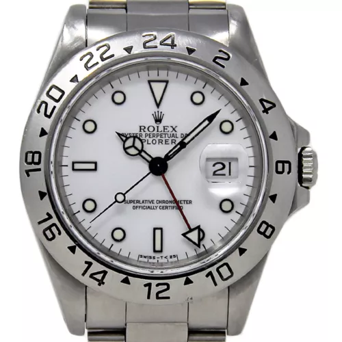 Rolex Explorer II 40mm Stainless Steel Black 16570 Automatic 2YEARWARNTY #1753-1