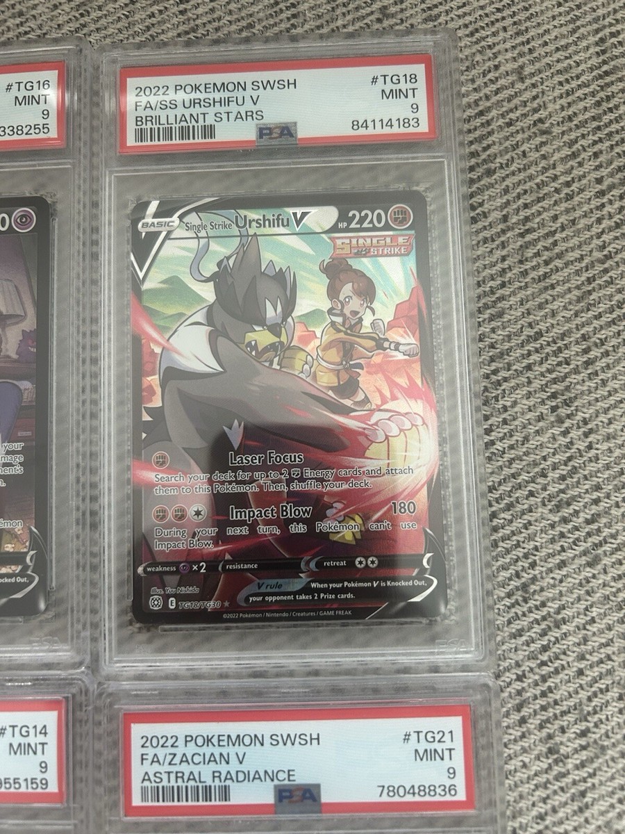 Pokemon TCG PSA 9 Trainer Gallery Alt Art (Set of 6) Zacian