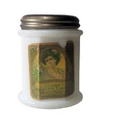 Vintage 1918 Joubet Beauty Cream Milk Glass Bottle