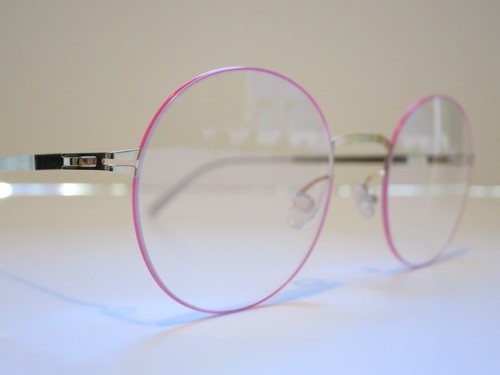 Mykita Lessrim KAYO 947 Gold Neon Pink Glasses Eyewear Eyeglass Frame Handmade - Picture 6 of 7